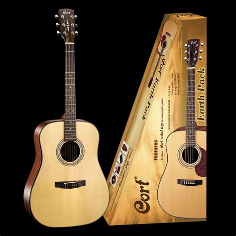 Cort Earth 60 Solid-Top Acoustic Guitar Pack - Guitar World - City Arcade