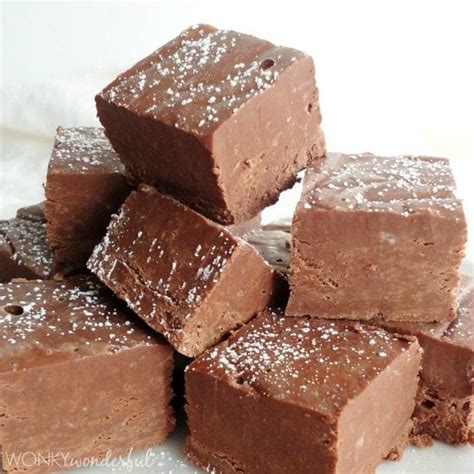 Simple Chocolate Fudge Recipe - WonkyWonderful