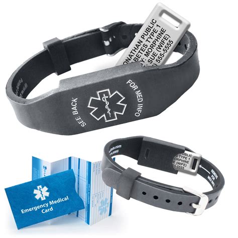 Elite Ii Medical Alert Id Bracelets Engraved Free Shipping