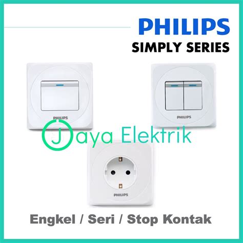 Jual PHILIPS Simply Engkel Seri Stop Kontak Inbow Saklar PHILIPS 1