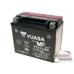 Battery Yuasa YTX12 BS DRY MF 12V 10 5Ah Maintenance Free