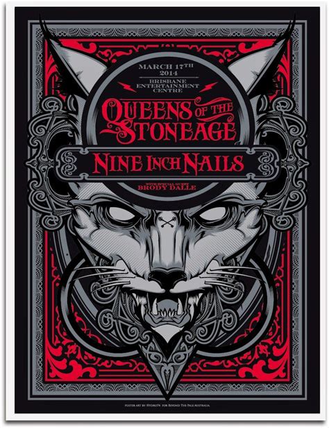 Hydro Nine Inch Nails Queens Of The Stone Age Brisbane Poster World