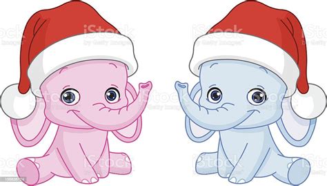 Vetores De Natal Bebê Elefante E Mais Imagens De Natal Natal