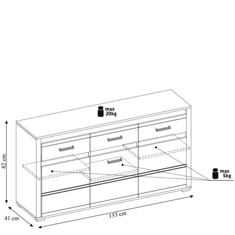 Grand Komoda 3D1S Hikora Naturalna