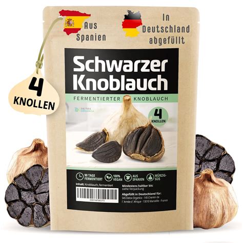 Schwarzer Knoblauch Knollen Fermentierter Knoblauch Aus Spanien