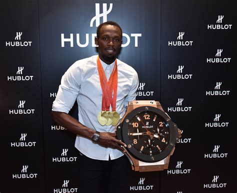 Brand Ambassador Usain Bolt visits Hublot Boutique In London