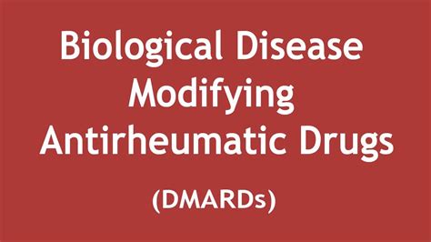 Pharmacology Of Biological Disease Modifying Antirheumatic Drugs