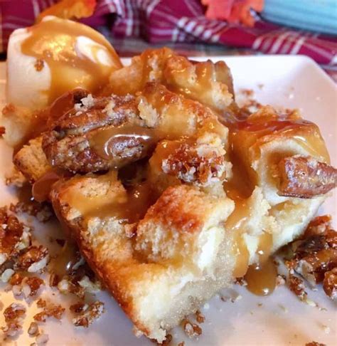 Pecan Pie Bread Pudding with Caramel Sauce 2019-20 | Norine's Nest