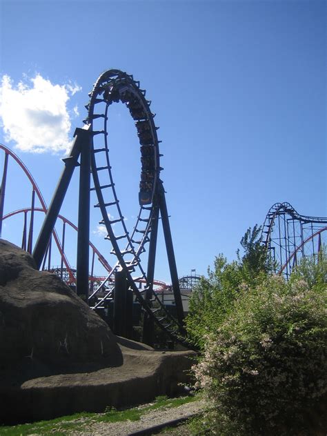 Six Flags Demon Demon Roller Coaster Photos, Six Flags Great America