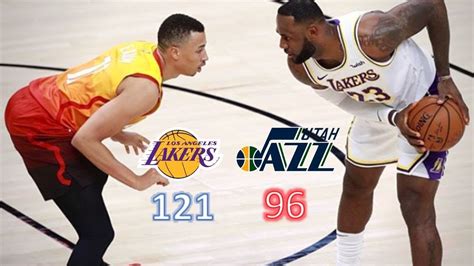 Los Angeles Lakers Vs Utah Jazz Youtube