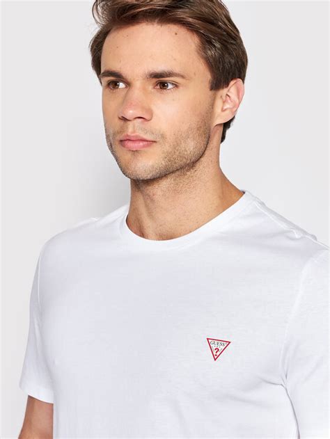 Guess T Shirt M2YI36 I3Z11 Biały Slim Fit Modivo pl