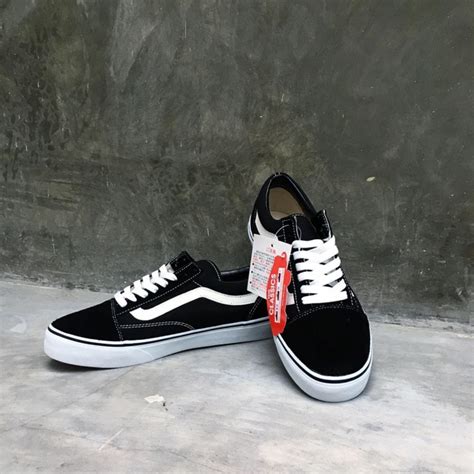 Jual Vans Old Skool Black White Japan Shopee Indonesia