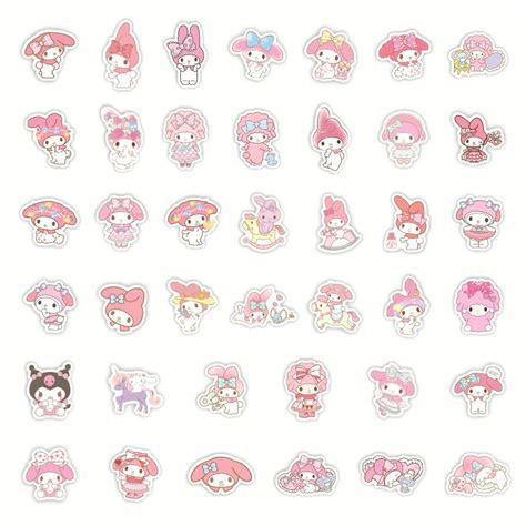 My Melody Stickers in 2023 | Paper doll template, Sticker template, Melody