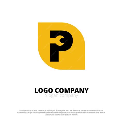 P service logo | Premium Vector