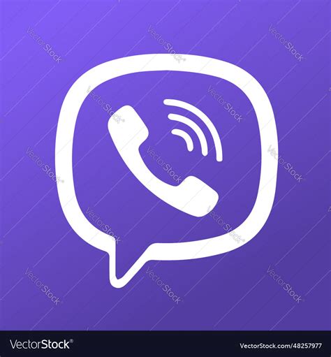 Official original viber logo social media Vector Image