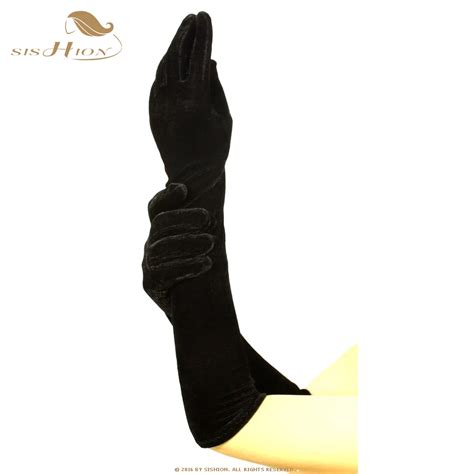 Sishion 2018 New Black Long Gloves Women Fashion Warm Outdoors Long Design Evening Party Sexy