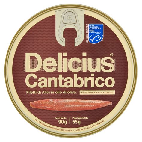 Filetti Di Alici Del Mar Cantabrico In Olio Di Oliva Delicius