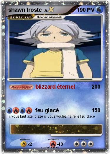 Pokémon shawn froste 70 70 blizzard éternel Ma carte Pokémon