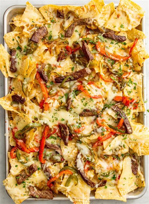 Best Philly Cheesesteak Nachos How To Make Philly Cheesesteak Nachos