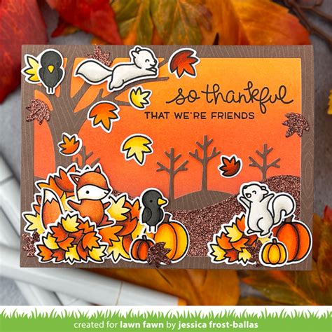 Lawn Fawn Video 82521 A Happy Autumn Scene With Jessica Lawn Fawn