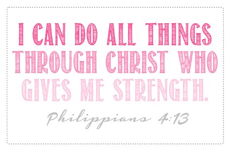 I Can Do All Things Through Christ Philippians 4v13 Vinyl Wall Decal 3