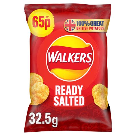 Walkers Ready Salted Crisps 65p Rrp Pmp 325g Sharing Crisps