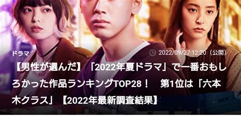 【ねとらぼ調査隊 927】男性が選んだ夏ドラマランキング 平手友梨奈はナウシカ