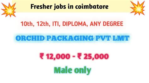 Coimbatore Job Vacancy Coimbatore Jobs Today Openings