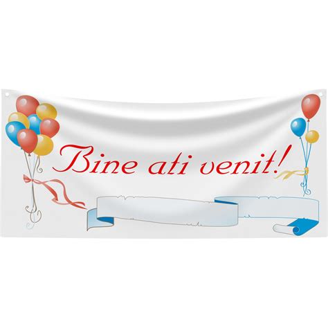 Banner Welcome modell színes léggömbökkel 60 x 120 cm eMAG hu