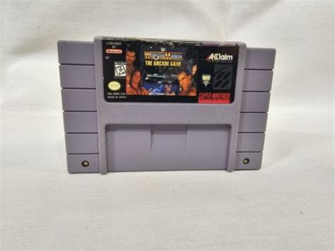 Wwf Wrestlemania The Arcade Game Super Nintendo Snes Cartridge