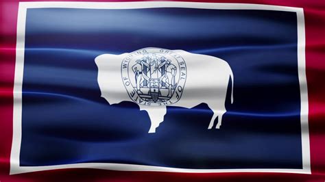 Wyoming Flag Loop 1787407 Stock Video at Vecteezy