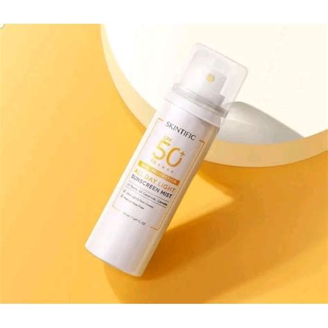 Jual Skintific All Day Light Sunscreen Mist Spf 50 Pa50ml Shopee Indonesia