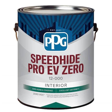 Ppg Speedhide Pro Ev Zero Gal Base Eggshell Interior Paint