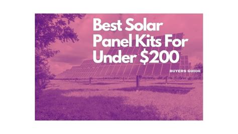 Best Solar Panel kits - Our Top 3 picks