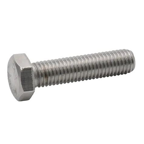 din hexagon head bolt fully threaded set screw steel zinc