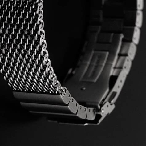 24 Milanaise Wrist Watch Band Matte Brushed Mesh Extra Solid Stainl