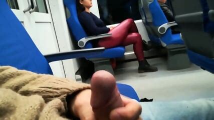 Public Train Blowjob By A Kinky Amateur Milf