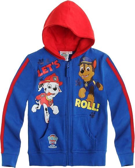 Paw Patrol Jungen Sweatjacke Mit Kapuze 2015 Kollektion Blau Amazon