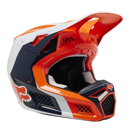 Fox Motocross Helm V3 RS Efekt ECE Flo Orange Maciag Offroad