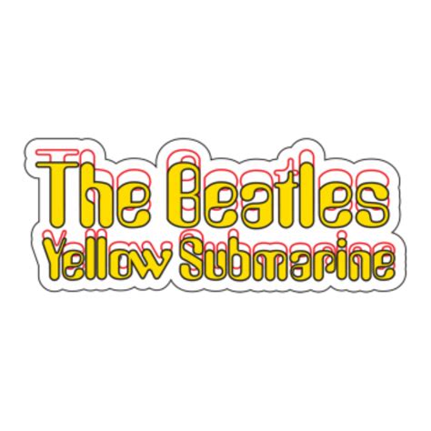 Beatles Sticker: Yellow Submarine Logo Sticker -Beatles Fab Four Store ...