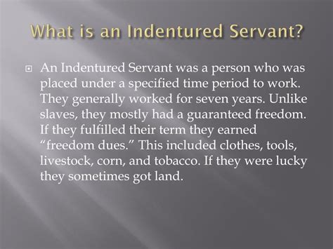 Ppt Indentured Servants Powerpoint Presentation Free Download Id