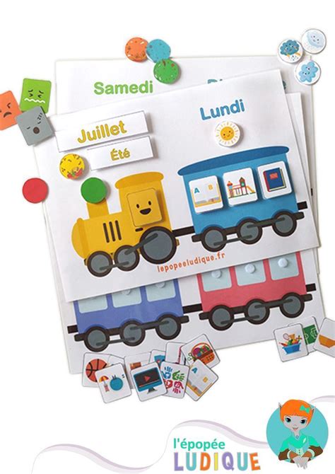 Train De La Semaine Maternelle à Imprimer