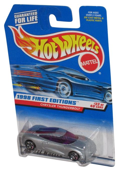 Hot Wheels First Editions Silver Chrysler Thunderbolt Toy Car Walmart