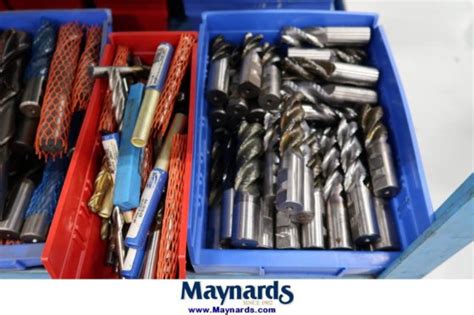 Bins Of Assorted Roughing And Ball Nose End Mills In St Peters Mo Usa