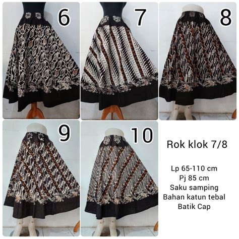 Jual Rok Klok Payung 7 8 Parang Klasik Batik Cap Shopee Indonesia