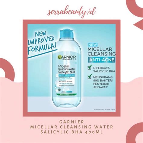 Jual Garnier Micellar Cleansing Water Salicylic Bha Ml Shopee