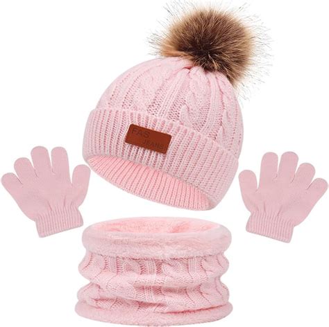 En Bonnet Enfant Fille Mignon Ensemble Bonnet Echarpe Enfant