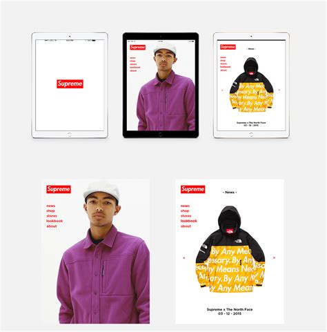 Redesigning the SUPREME Website on Behance