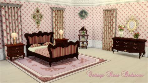 Sims 4 Sims 3 Sims 2 Cc4sims Victorian Houses Objects Homecrafter Rose Bedroom Rose