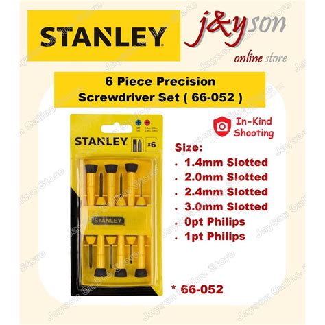 Stanley Original 66 052 6 Piece Precision Screwdriver Set Stht66052 66052 Shopee Malaysia